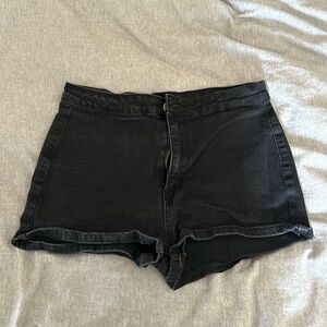 Jean shorts black